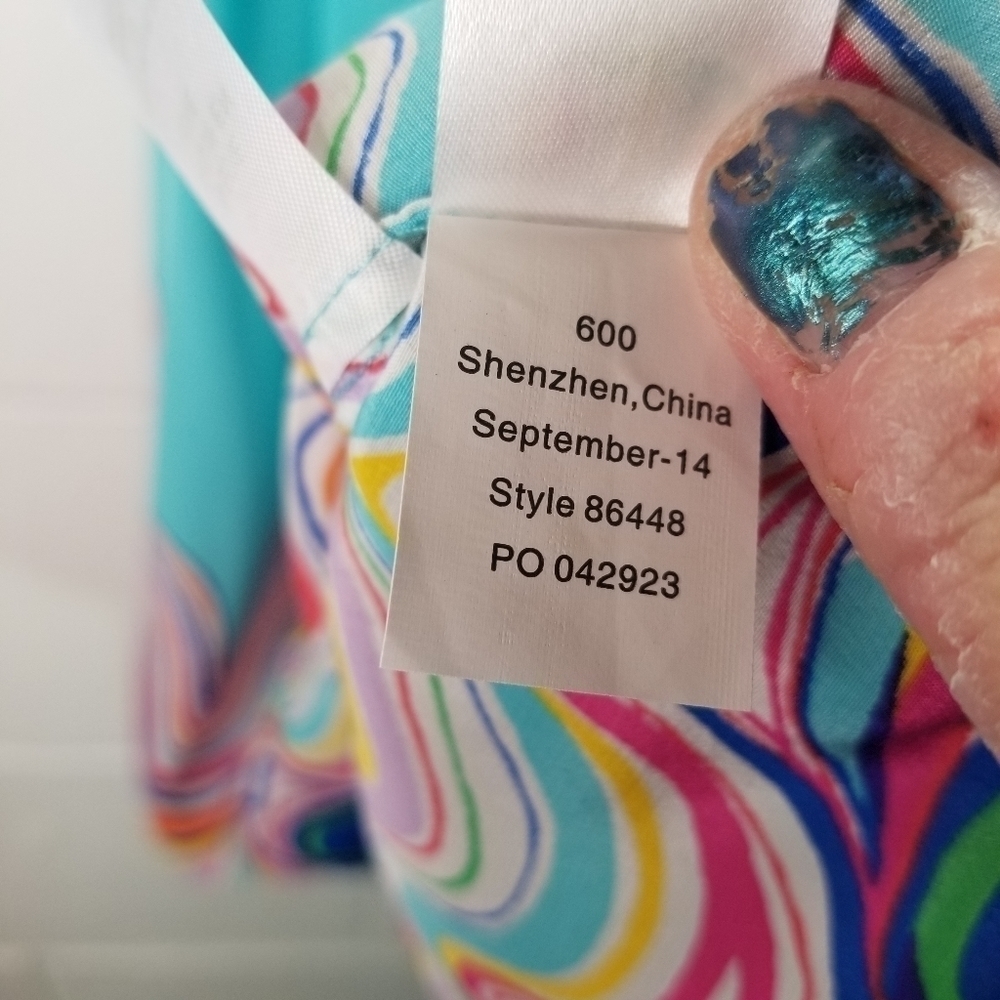 Lilly Pulitzer silk rohan tank shorely blue - Picture 7 of 10